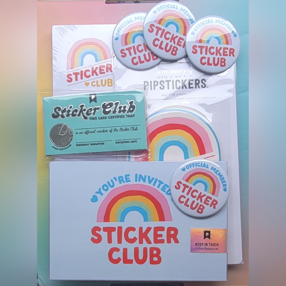Sticker club starter pack. Unopened/Unused